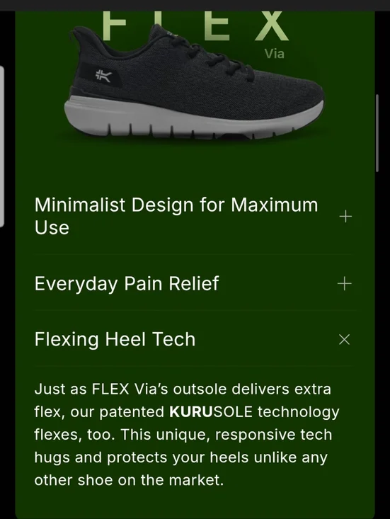 Kuru Flex Via Jet Black/Bright White - Picture 14 of 16